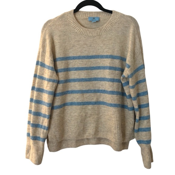 CeCe Striped Crew Neck Sweater - Picture 2 of 5